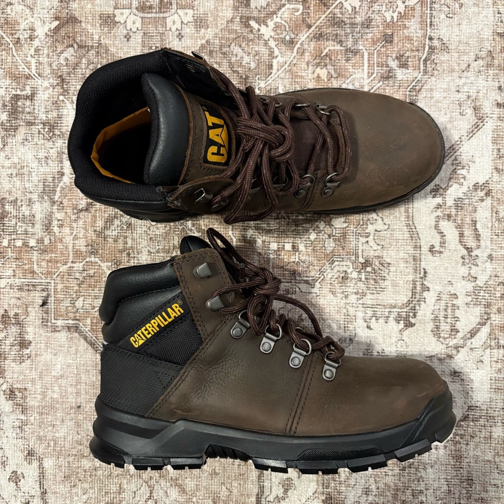 Brand New CATERPILLAR Men's Charge Steel Toe P91266 Work Boots Size 8 WIDE